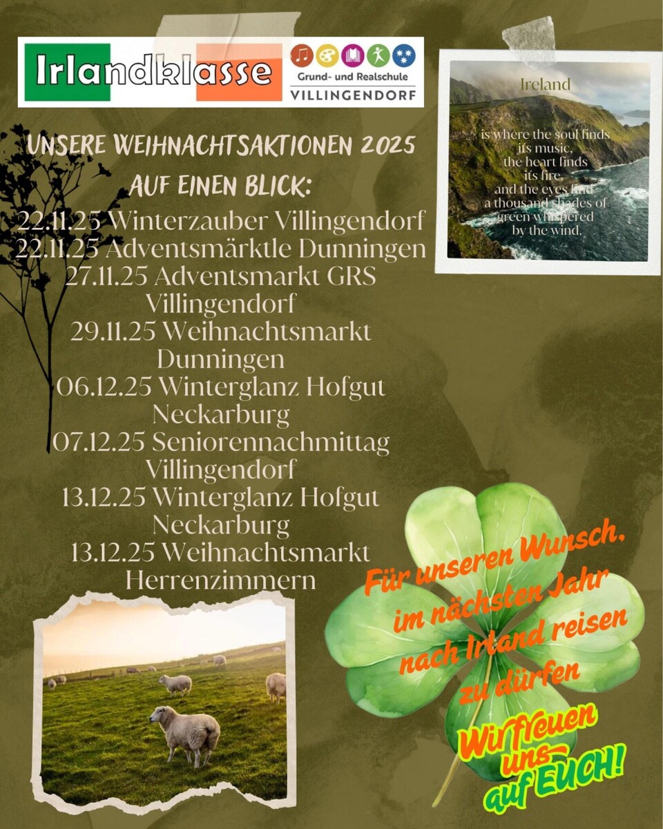 Weihnachtsaktionen Übersicht